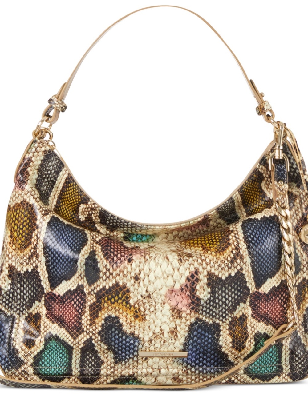 Brahmin Heather Multi Caloosa handbag Bag Python Multicolor